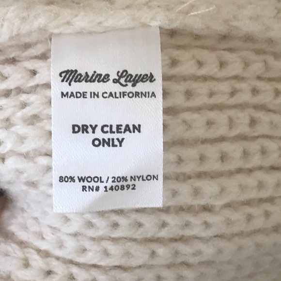 Marine Layer cable knit sweater- small - Picture 4 of 4